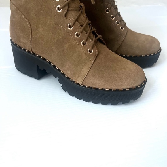 Vince Camuto Mecale Studded Hiking Boots Size 9.5 - Picture 4 of 7